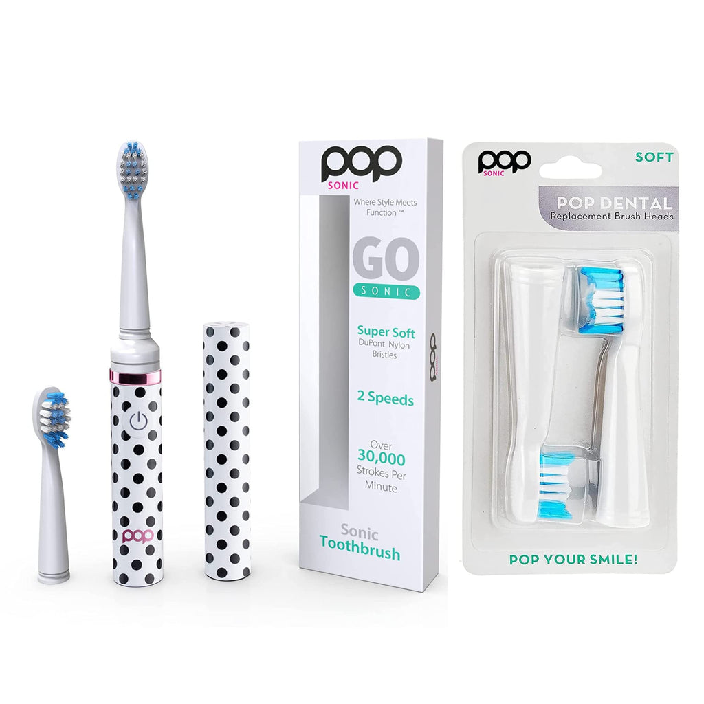 Electric Toothbrush with 2 Replacement Heads Y46442