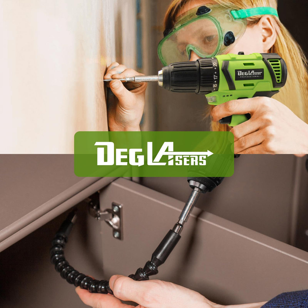 16.8V Cordless Brushless Power Drill with Battery and Charger O420329