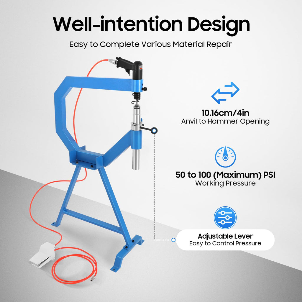 Pneumatic Planishing Hammer with Stand and Pedal P746