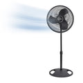 Oscillating Standing Pedestal Fan 16" Black K276