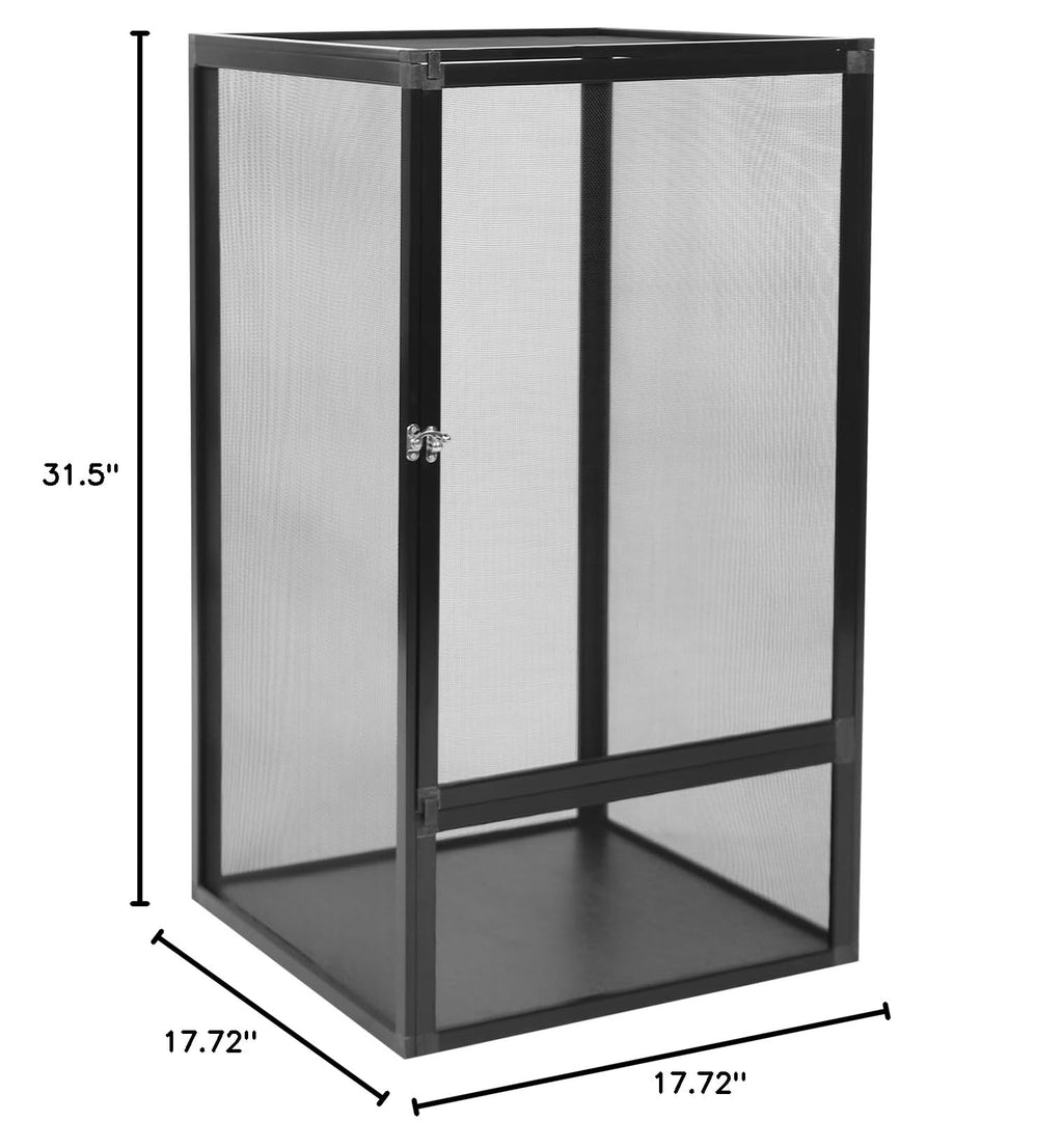 17.7x17.7x31.5 inch Aluminum Alloy Mesh Reptile Terrarium X285663