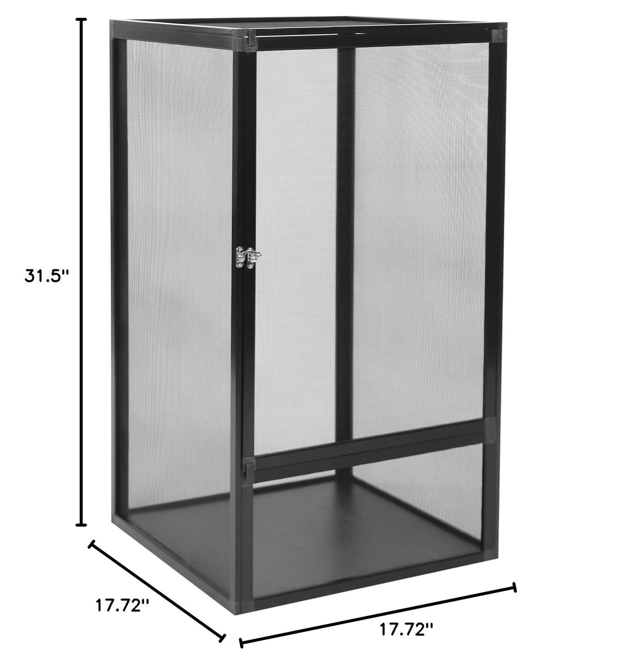 17.7x17.7x31.5 inch Aluminum Alloy Mesh Reptile Terrarium X285663