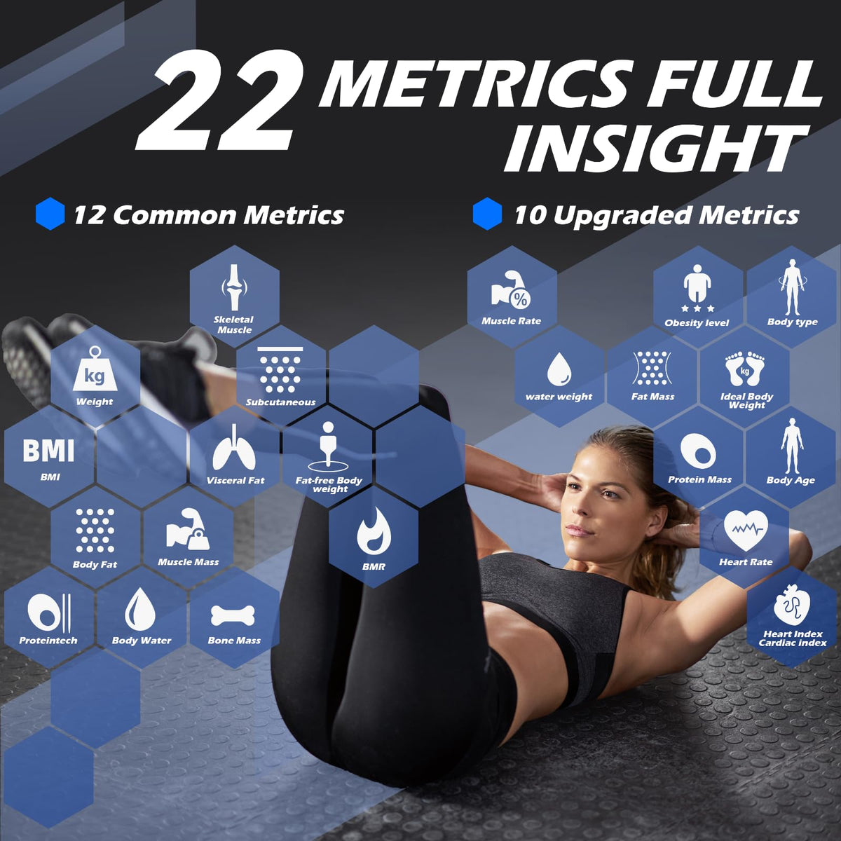 Smart Weight Scale with BMI Body Fat Muscle Mass I2766