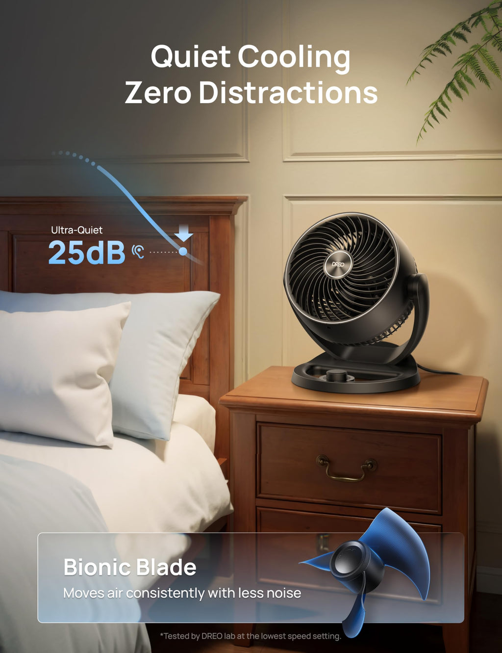 12 Inches 25db Quiet 3 Speeds Table Air Circulator Fan U99788