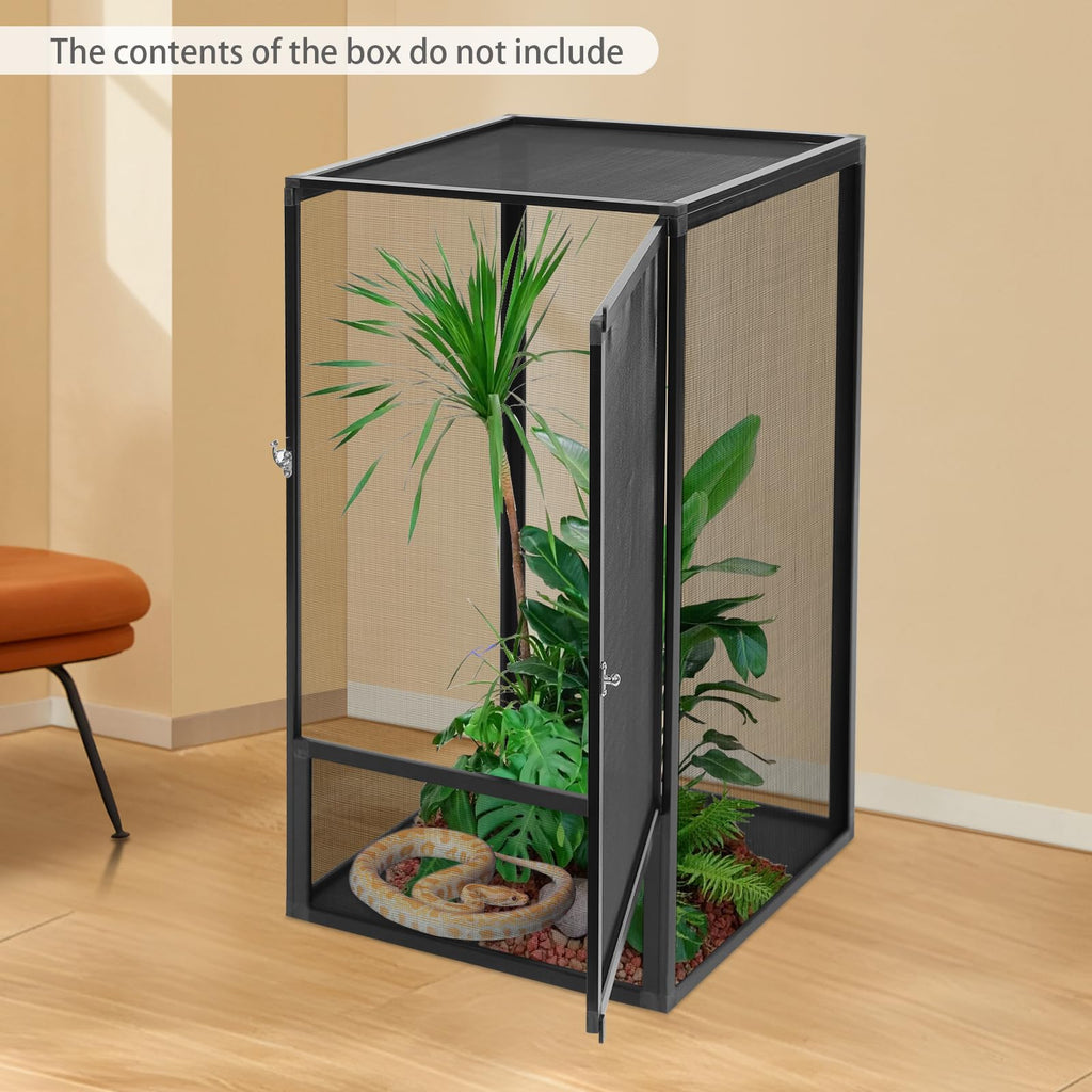 17.7x17.7x31.5 inch Aluminum Alloy Mesh Reptile Terrarium X285663