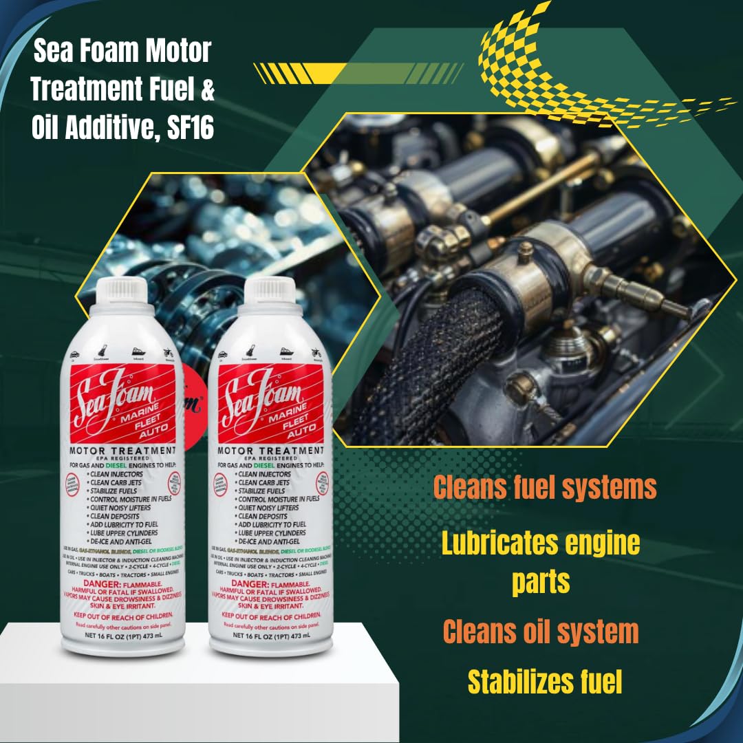 2 x 16 oz Fuel System Cleaner & Upper Cylinder Lubricant H924