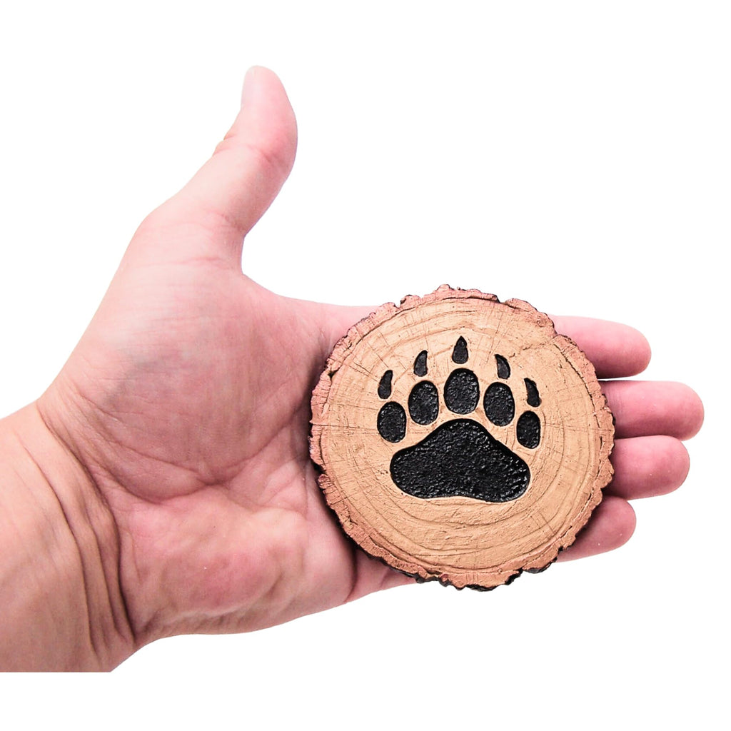 Set of 4 Rustic Bear Canoe Coasters P3918