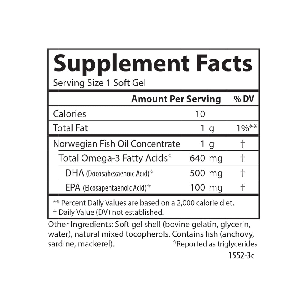 DHA 500 mg 180 Softgels G387916