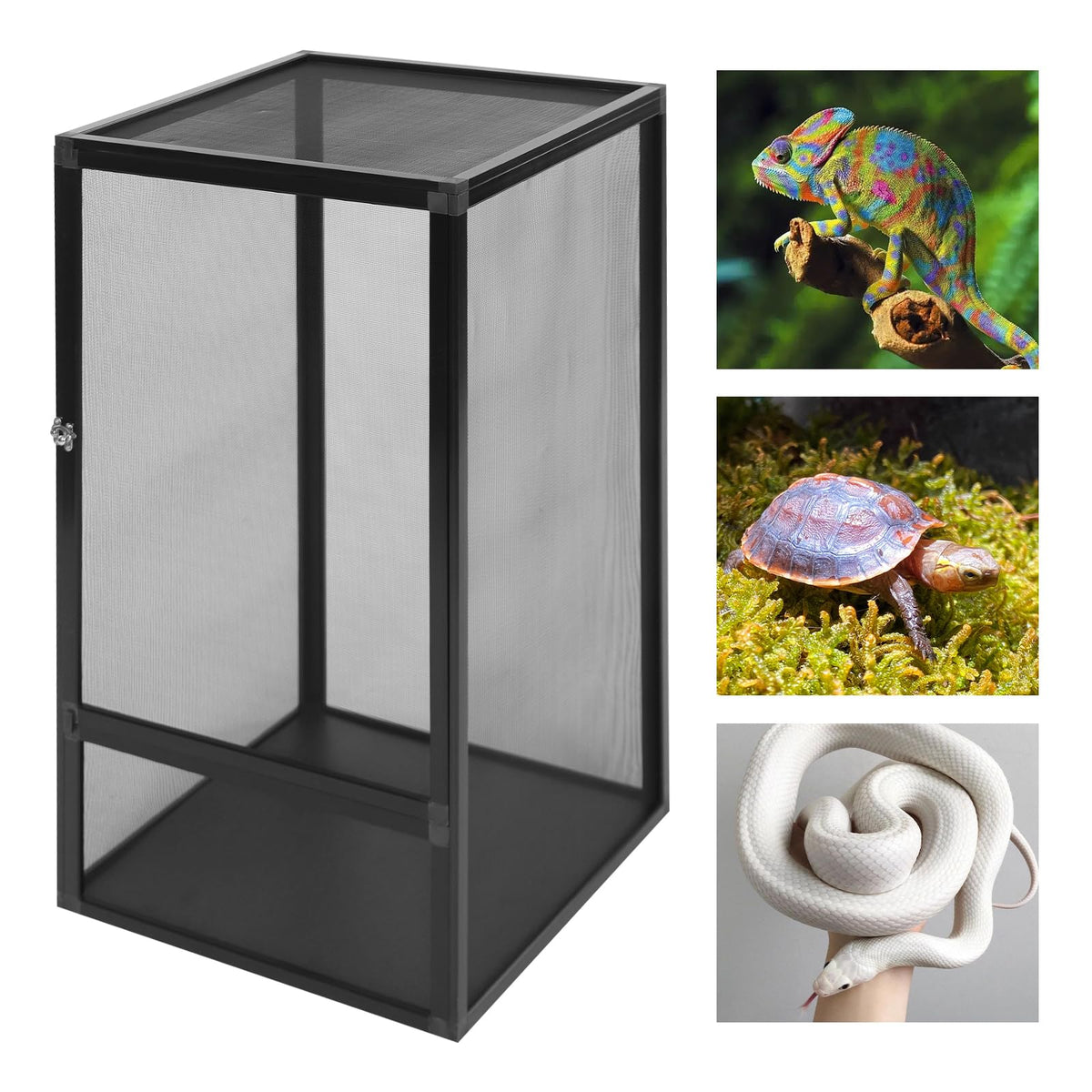 17.7x17.7x31.5 inch Aluminum Alloy Mesh Reptile Terrarium X285663