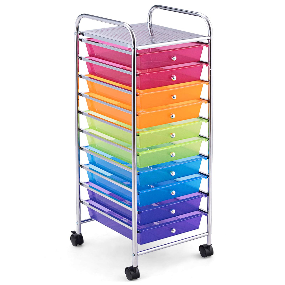 10 Drawer Rolling Storage Cart with Wheels Q433