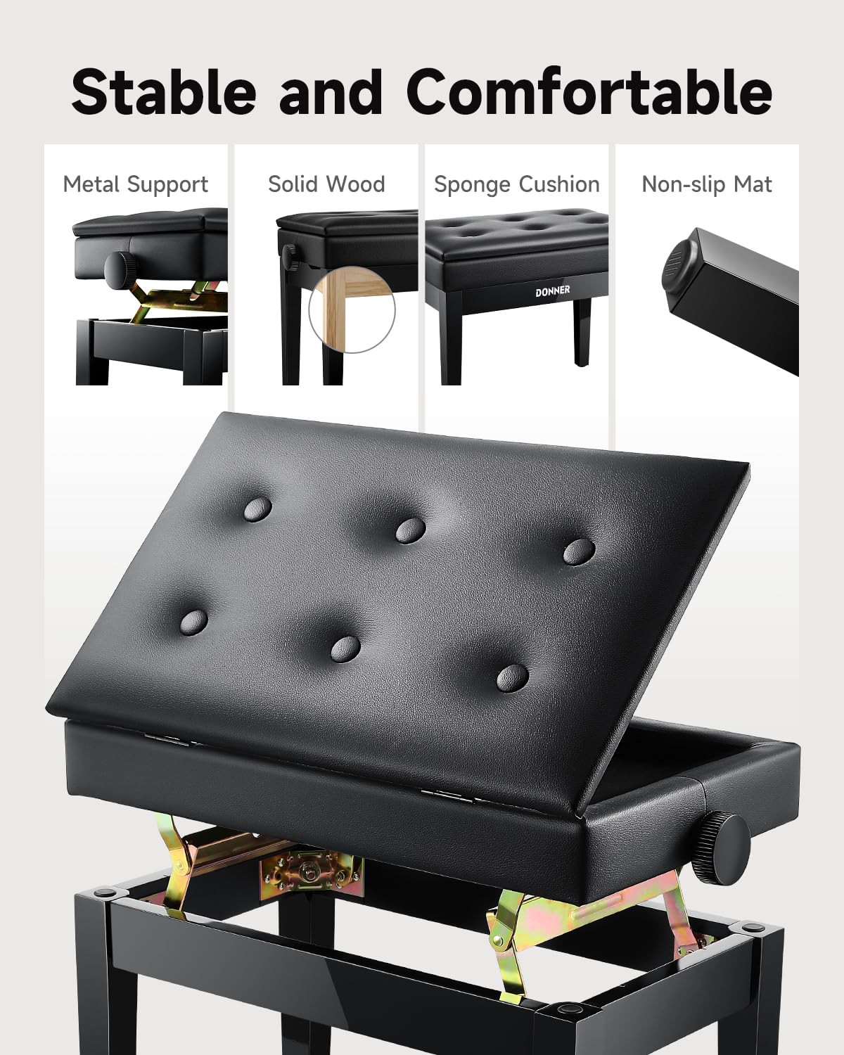 88-Key Weighted Action Digital Piano with Storage Bench M812108