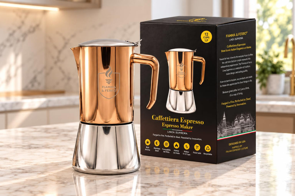 12-Cup Stainless Steel Moka Pot T7646