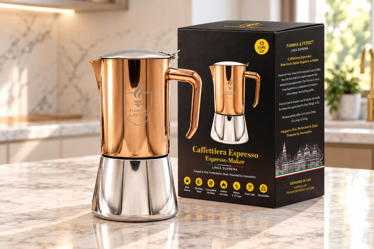 12-Cup Stainless Steel Moka Pot T7646