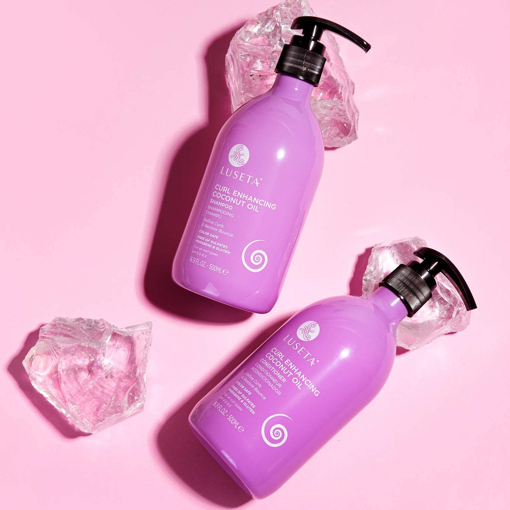 Curly Hair Shampoo and Conditioner Set with Biotin Hair Oil C87486