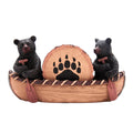 Set of 4 Rustic Bear Canoe Coasters P3918