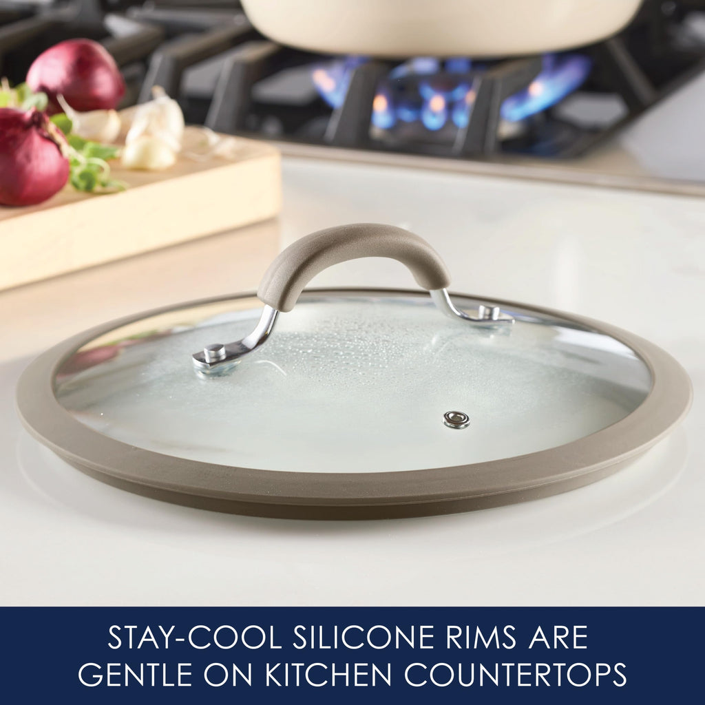 10-Inch Silicone-Rimmed Glass Lid P8834