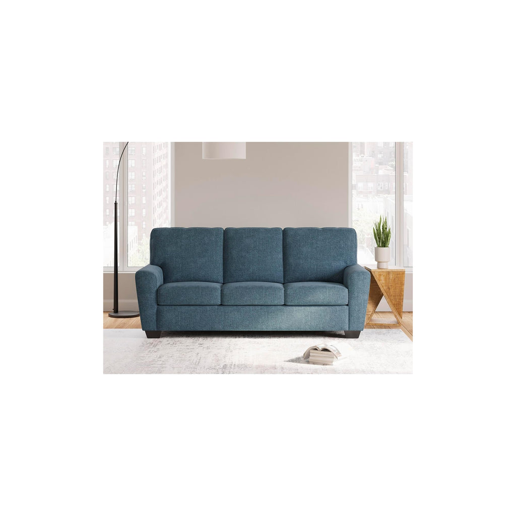 Blue Chenille 3 Seater Couch S2619