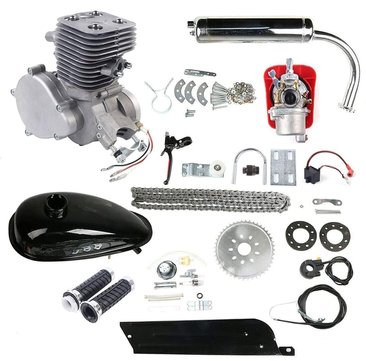 100CC 2 Stroke Air Cooling Bicycle Engine Kit with 36-Tooth Sprocket H3816
