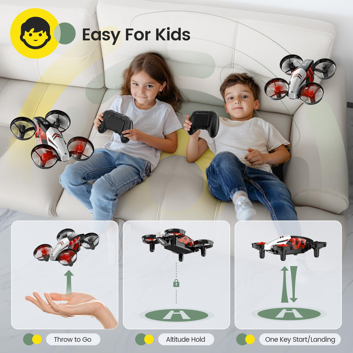 Mini Indoor RC Quadcopter with 3D Flip X438
