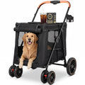 Foldable Pet Stroller up to 80 lbs with All-Terrain Wheels F156
