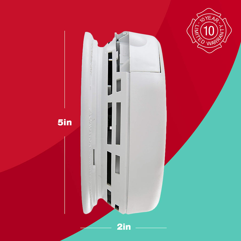 Hardwired Smoke and Carbon Monoxide Detector with Battery Backup, 3-Pack W747208