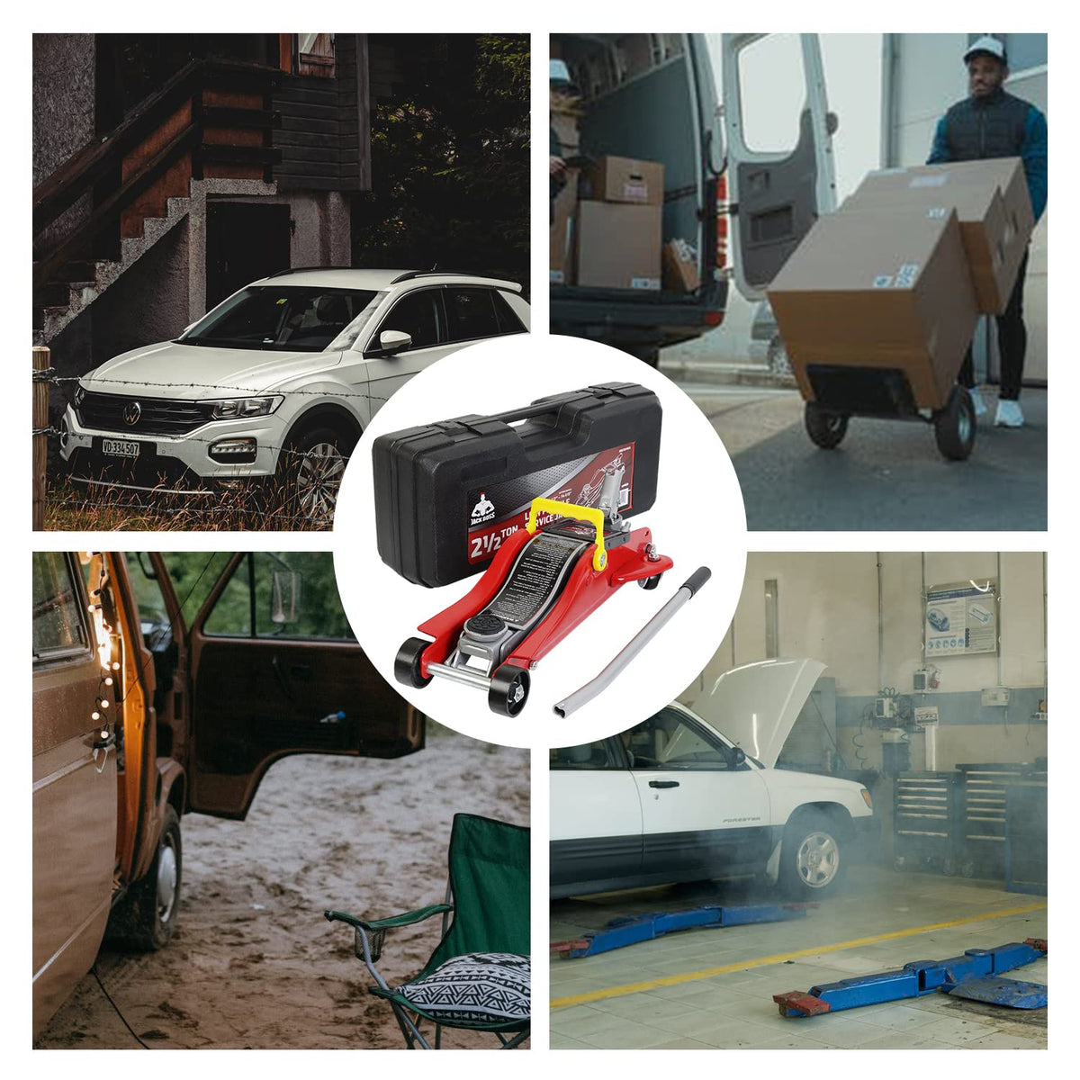 2.5 Ton Low Profile Hydraulic Floor Jack with Storage Case K481