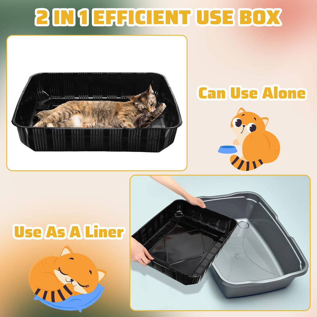 50 Pack Disposable Cat Litter Box X29308