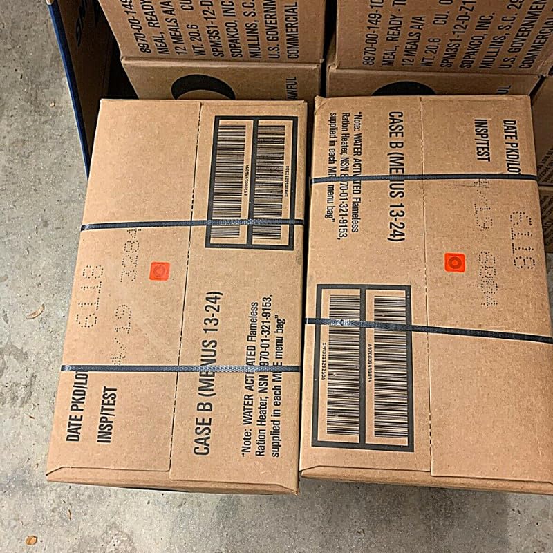 MRE Meals Ready to Eat A and B Cases with Heater B532299