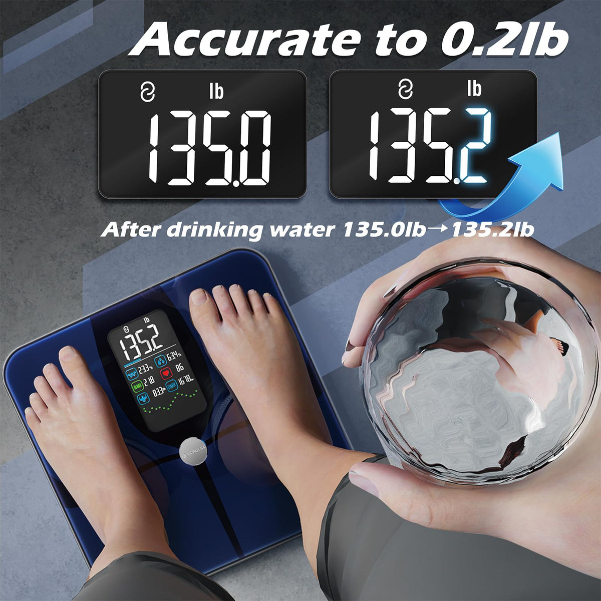 Smart Weight Scale with BMI Body Fat Muscle Mass I2766