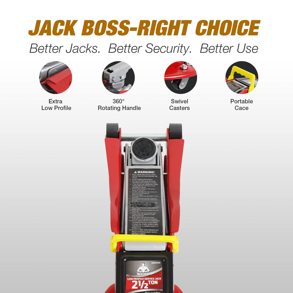 2.5 Ton Low Profile Hydraulic Floor Jack with Storage Case K481