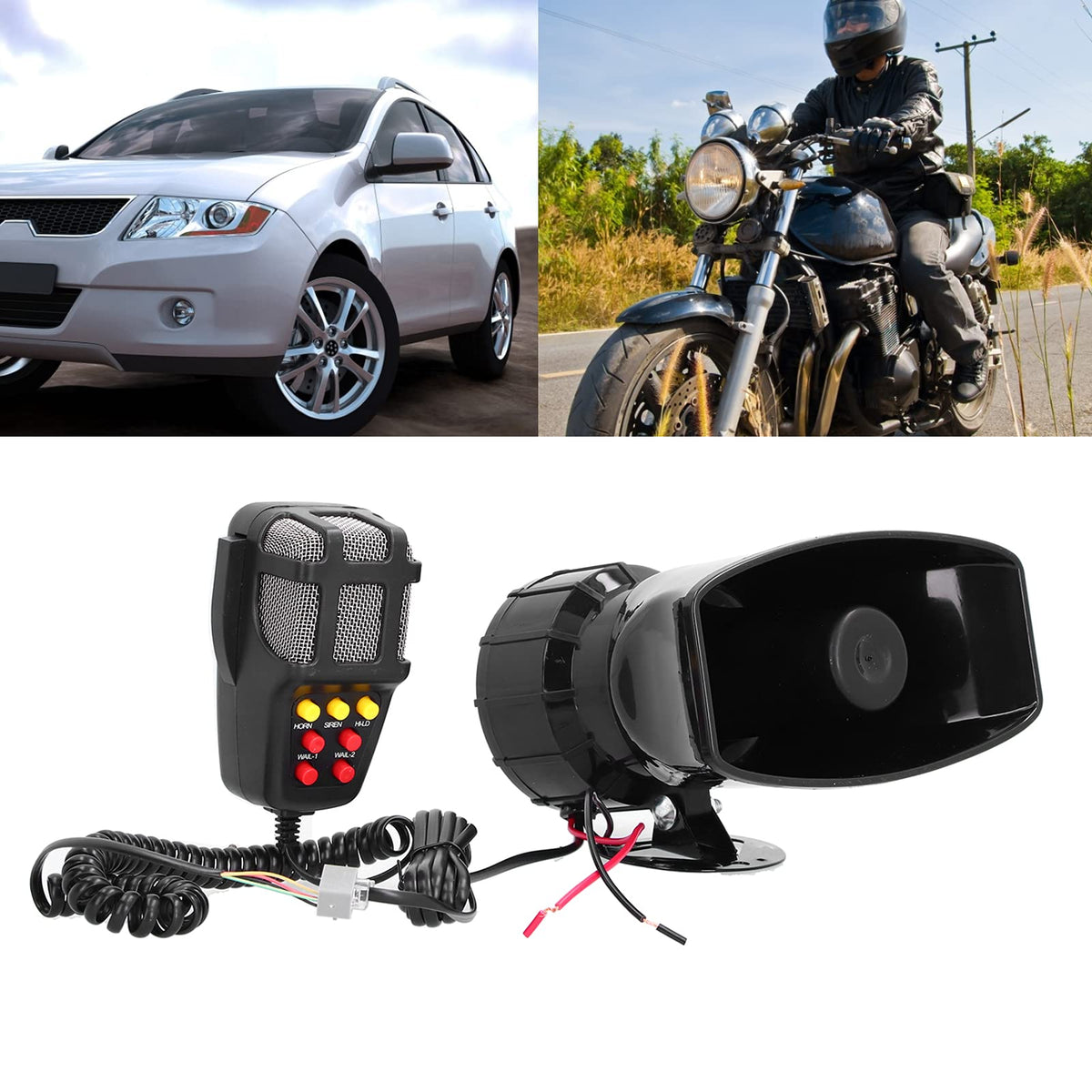 Car Siren Speaker Alarm Horn 7 Tone H200010