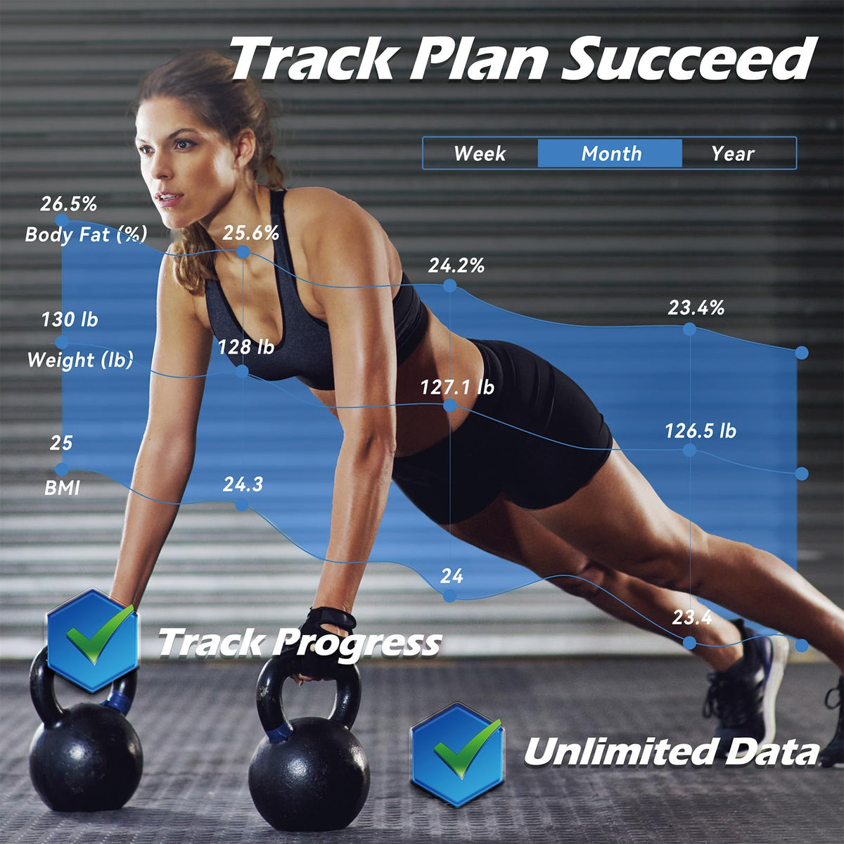 Smart Weight Scale with BMI Body Fat Muscle Mass I2766