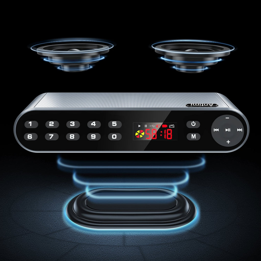 Portable Bluetooth FM Radio MP3 Player Wireless Speaker U6331