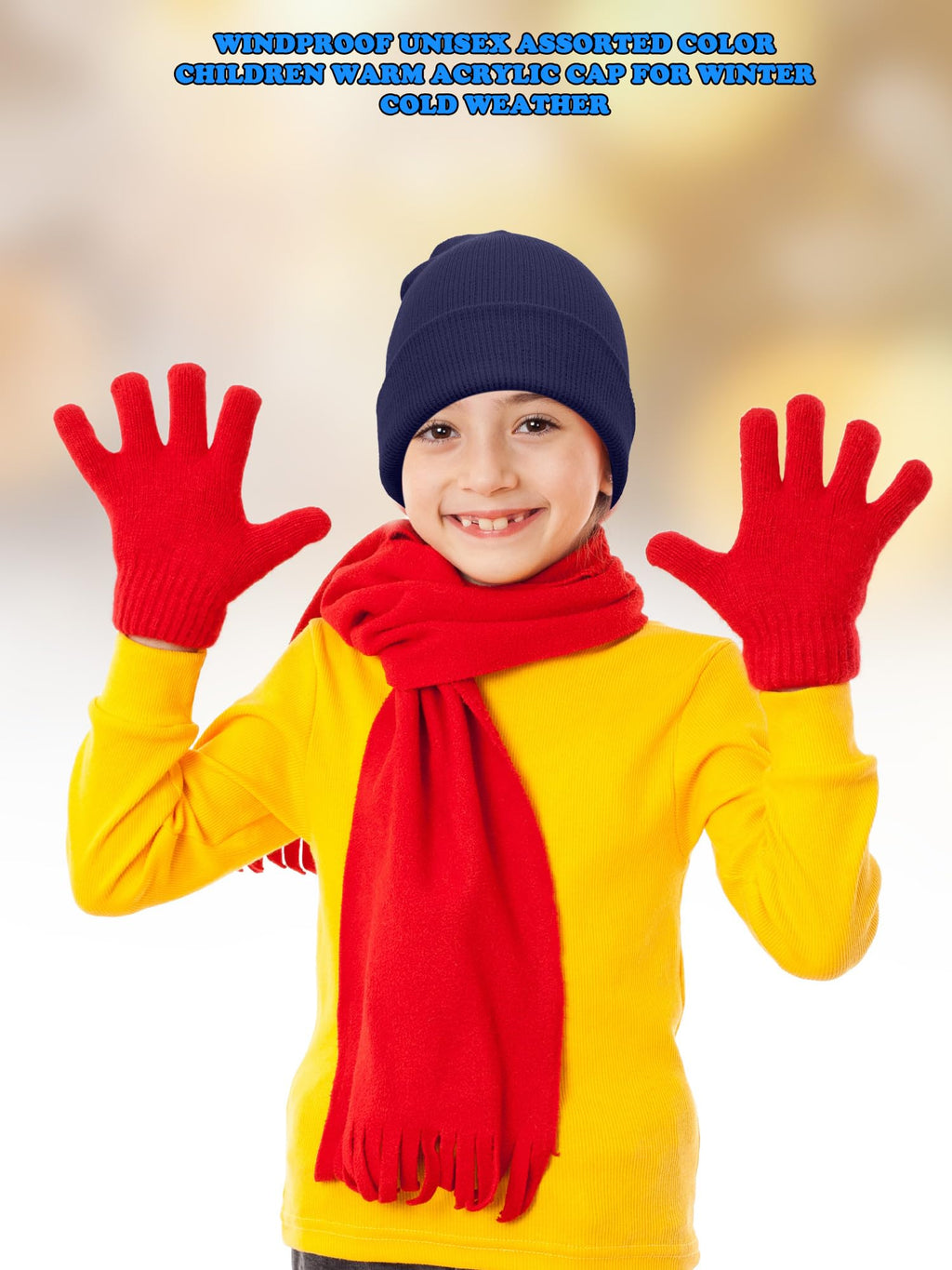 30 Pack Kids Winter Knit Beanies D385499
