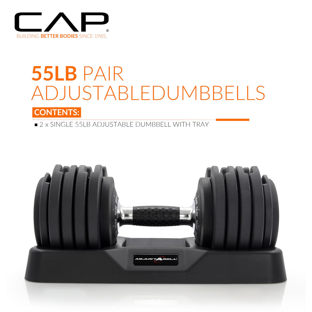 Adjustable Dumbbell Set 12.5 LB 25 LB 55 LB I200358
