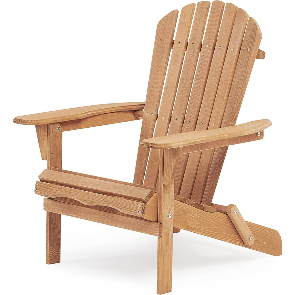 Adirondack Chair Set of 2 Wooden Folding Outdoor Chair U9732