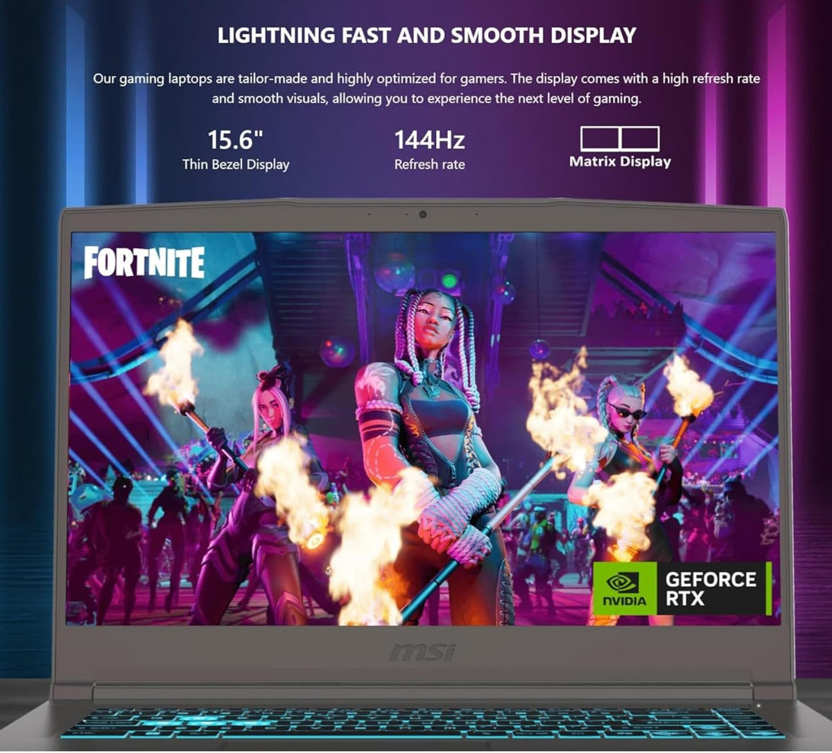 15.6" FHD Intel Core i5 Gaming Laptop RTX 3050 16GB RAM 1TB SSD Gray G2171