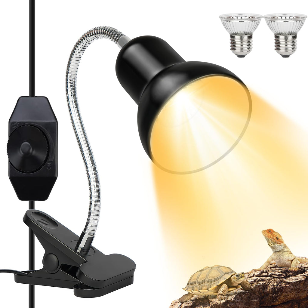 Reptile Heat Lamp UVA/UVB Light with 25W and 50W Bulbs P88451