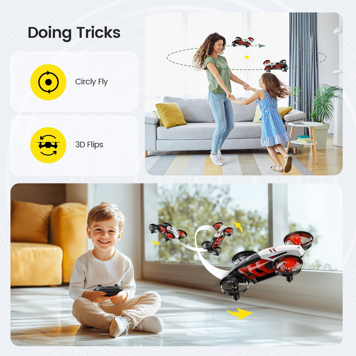 Mini Indoor RC Quadcopter with 3D Flip X438
