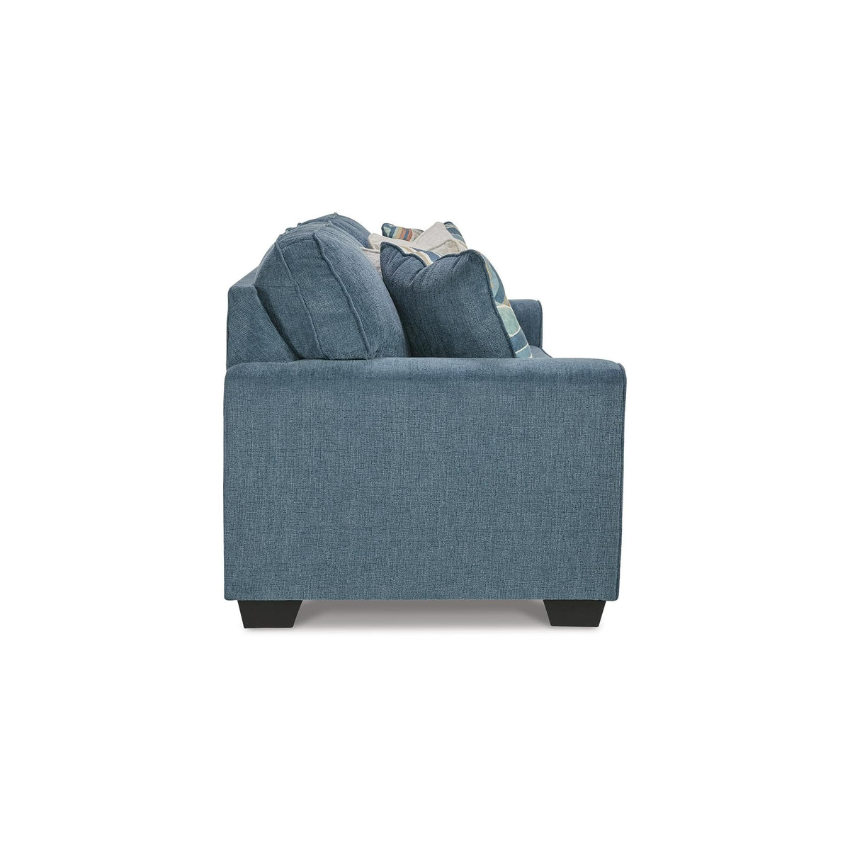 Blue Chenille 3 Seater Couch S2619