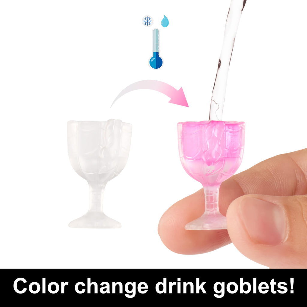 Doll & Playset with Food Accessories & Color-Change Drinks W558
