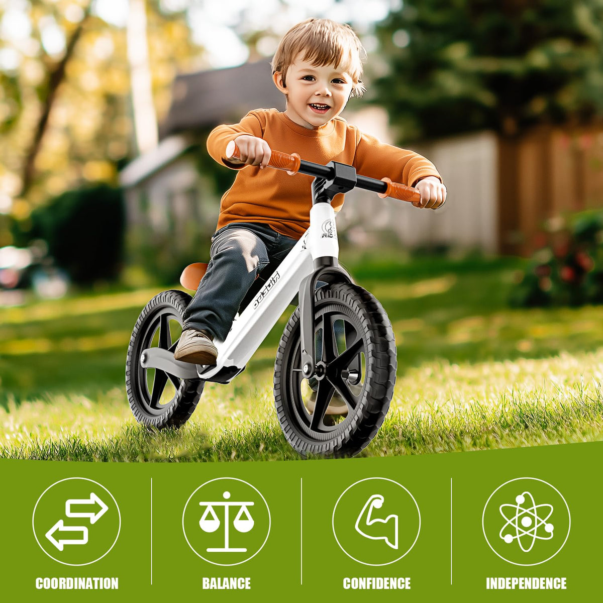 12 Inch Lightweight Kids Balance Bike with Adjustable Seat H922