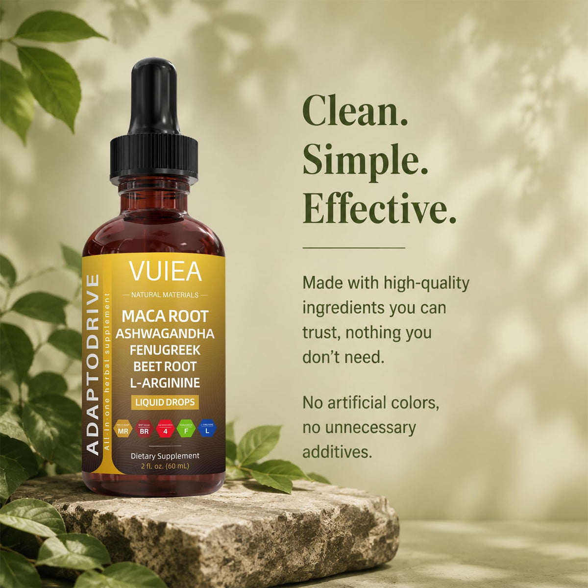 Maca Root Liquid Supplement with Ashwagandha Fenugreek Beet Root 2 fl oz O23352