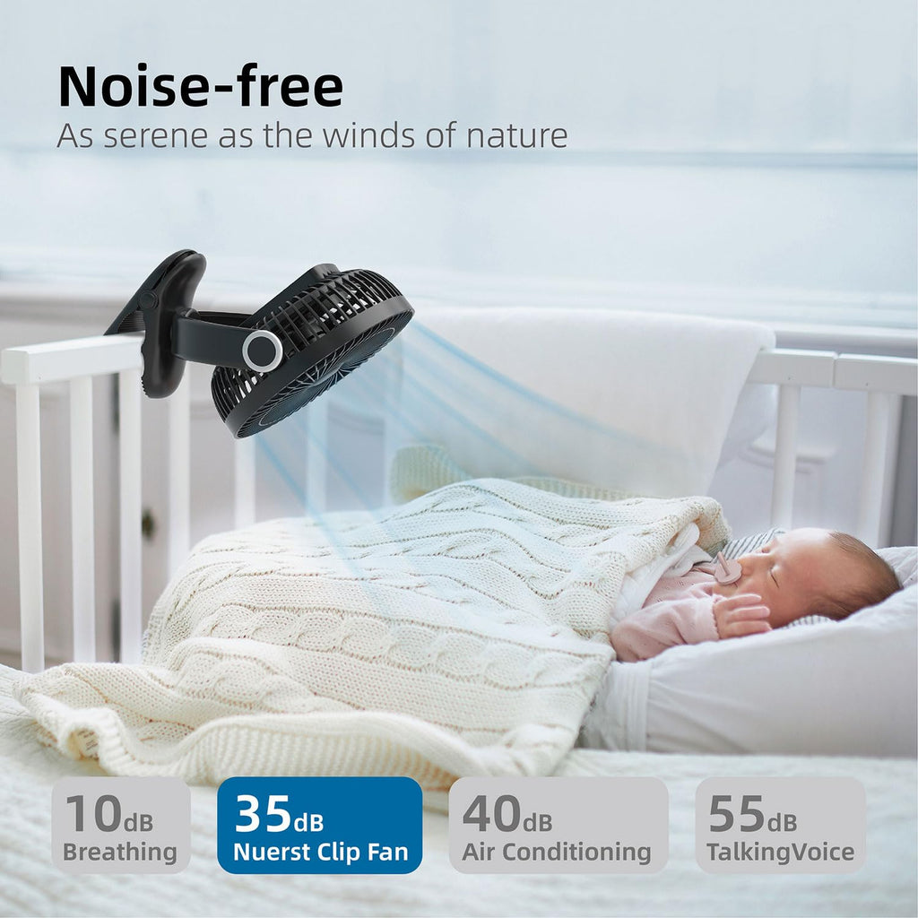 10000mAh 8-Inch Rechargeable Clip on Fan Z3921