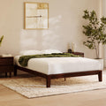 California King Walnut Bamboo Platform Bed Frame M305
