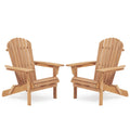 Adirondack Chair Set of 2 Wooden Folding Outdoor Chair U9732