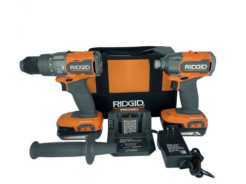 18V Brushless Drill/Driver and 3-Speed Impact Driver Kit with 2.0 Ah Batteries and Charger R80098