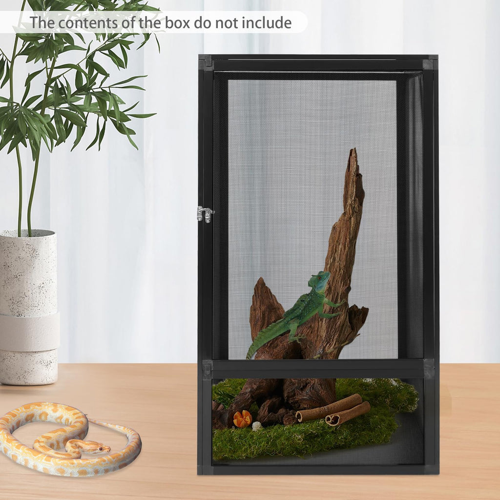 17.7x17.7x31.5 inch Aluminum Alloy Mesh Reptile Terrarium X285663