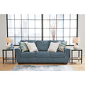Blue Chenille 3 Seater Couch S2619
