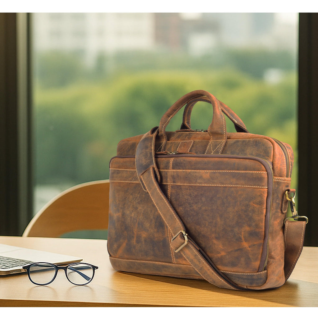 Full Grain Leather Messenger Bag G62992